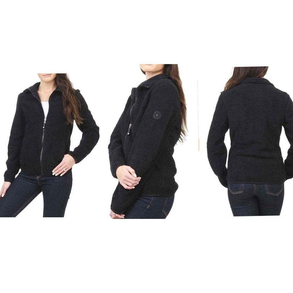 HALIFAX TRADERS FLEECE SHERPA JACKET Black Size Small